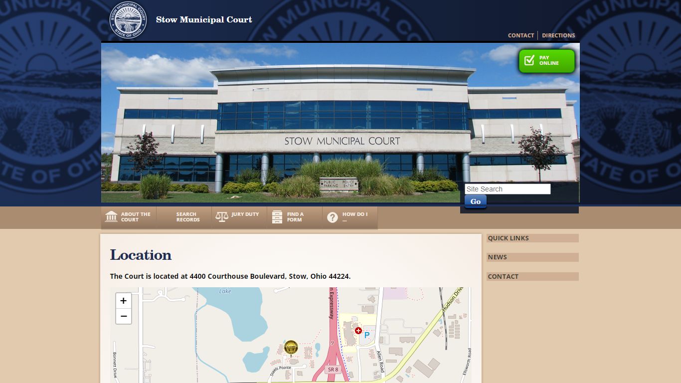 Location : Stow Municipal Court